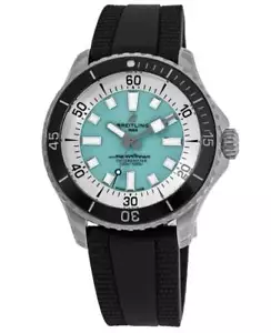 Nuevo reloj Breitling Superocean automático 44 esfera turquesa para hombre A17376211L2S1 - Imagen 1 de 5