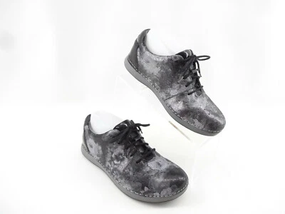 Alegria Elegant Essence Black Silver Floral Comfort Lace Up Shoe EUR 37 US 7-7.5 - Изображение 1 из 4