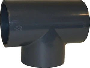 SCH 80 PVC 1" STRAIGHT TEE (SOCKET) - LOT of 5 - Picture 1 of 1