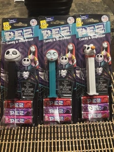 NIGHTMARE BEFORE CHRISTMAS JACK-SALLY-ZERO PEZ Dispensers Set nuovo con scatola - Foto 1 di 4