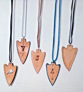 COLLAR PUNTA DE FLECHA Cuero ~ Monograma - PERSONALIZADO - Imagen 1 de 2
