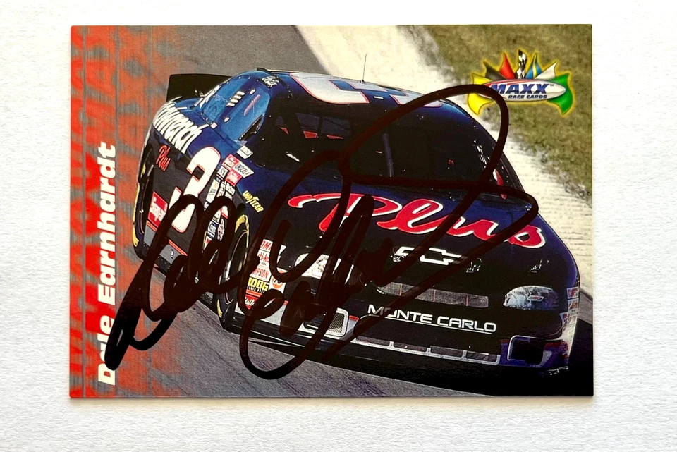 Dale Earnhardt NASCAR 1997 Upper Deck Maxx #48 Autographed Signed - Image 1 of 4