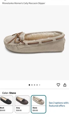 Женские тапочки Minnetonka Cally из искусственного меха и камня 8,5 Вт - Изображение 1 из 4