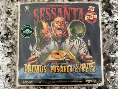 LIMITED SIGNED EDITION: 'SESSANTA' - E.P.P.P. – BLUE GLOW IN THE DARK 12" VINYL - Image 1 of 2