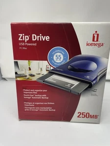 iOmega Zip 250 250MB (USB Powered) PC & Mac External Drive -Brand new/Sealed - Picture 1 of 7