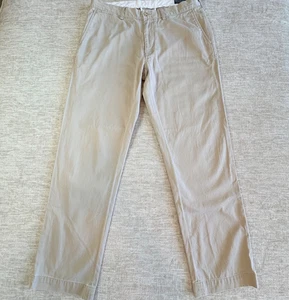 Polo Ralph Lauren Hose Herren 35x32 Khaki Classic Fit Chino Baumwolle Twill Beige - Bild 1 von 13