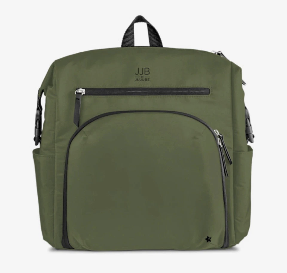 JuJuBe Modern Backpack Diaper Bag Olive