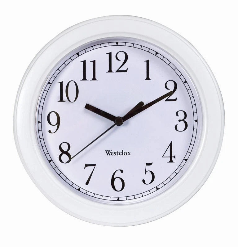 WESTCLOX Blanco 9" Reloj de Pared Cuarzo Funciona con Pilas 46994A Hogar Oficina ¡NUEVO EN CAJA! Foto 1 de 1