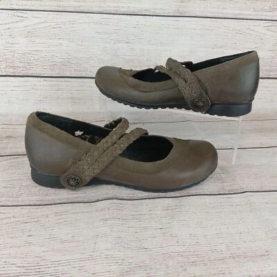Aetrex Mujer Ada Trenzado Mary Janes Talla 38 (7.5-8) Marrón Tostado Foto 1 de 4