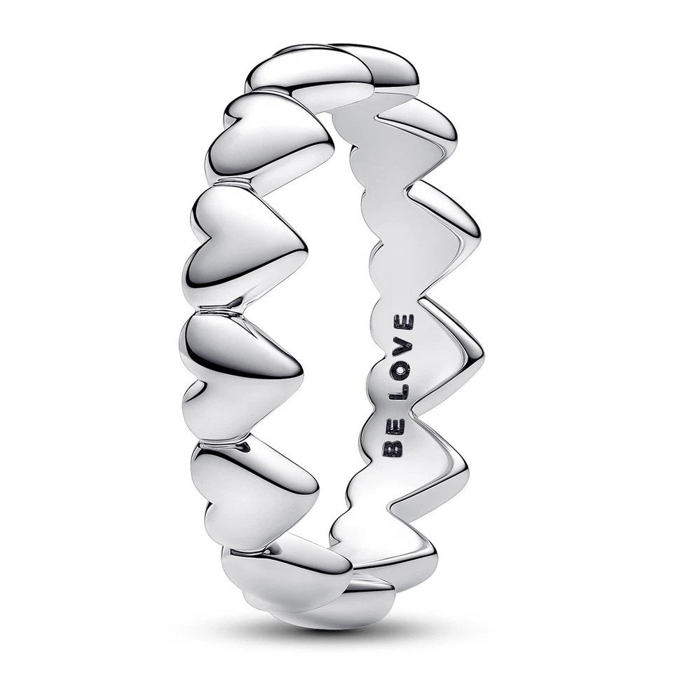 Anello Da Donna Pandora In Argento Con Cuori 193427C00 - Immagine 1 di 3