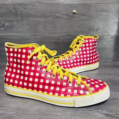 Tocino y huevos vintage Converse All Star High Breakfast M13 W15 rojo blanco amarillo Foto 1 de 4