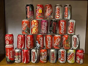 Mixed Lot 28 Coca Cola Diet Coke Christmas Zero Cherry Polar Bear Lemon Plus S5 - Picture 1 of 13