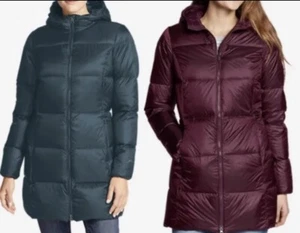 Eddie Bauer Women's Luna Peak Down Parka Peacock Size Small - Picture 1 of 6