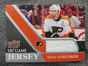 Sean Couturier 2020-21 Upper Deck Series 1 UD Game Jersey Philadelphia Flyers - Picture 1 of 2