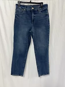 Neu ohne Etikett Express gerade knöchelhohe Damenjeans mittlere Waschung blau Größe 8 Reg - Bild 1 von 5