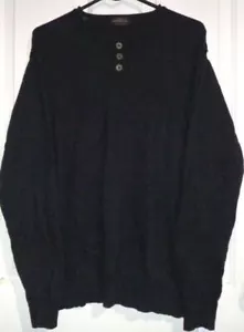 Rodd & Gunn Mens Size Large Button Up Dark Grey Jumper Pullover - Picture 1 of 5