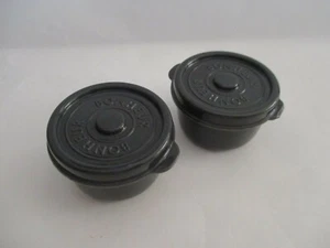 Japan BENTO Side Dish Food Mini Cup Sauce Case 2pcs Bonheur 48ml Black Lunch Box - Picture 1 of 4