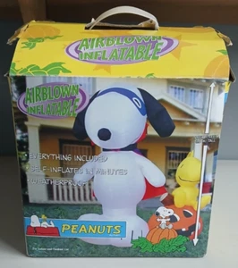 Inflatable 6ft Halloween Snoopy & Woodstock - Picture 1 of 4