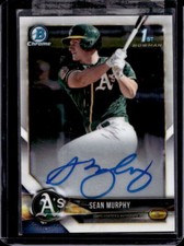 2018 Bowman Chrome Sean Murphy 1st Prospect Auto Autograph #CPA-SMU Athletics