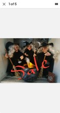 1:12th Dollshouse spell witches x3 dolls, cauldron, book