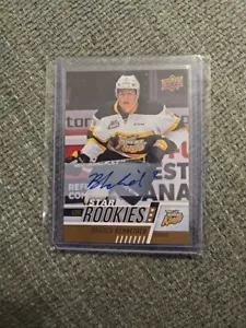 BRADEN SCHNEIDER XRC AUTO UD STAR ROOKIES PRE RC RANGERS AUTOGRAMM KURZDRUCK - Bild 1 von 5