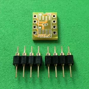 10pcs Dual SOIC8 SOP8 to DIP8 Adapter PCB Board +PIN for Mono Opamp OPA627 AD797 - Picture 1 of 6