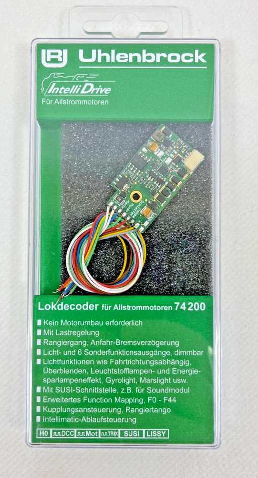 Uhlenbrock 74200 - IntelliDrive-2-Decoder für Märklin-Loks mit Feldspulenmotoren - Bild 1 von 1