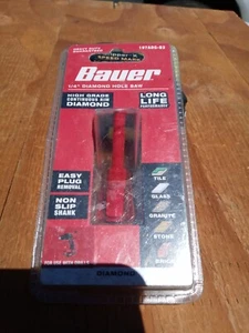 NEW BAUER 1/4 In. Diamond Grit Hole Saw FREE SHIPPING - Picture 1 of 3