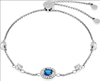 Bracciale LIU JO Donna Acciaio Argento Zirconi Blu e Bianchi _LJ2265 - Immagine 1 di 2