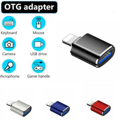 USB A to Adapter OTG for iPhone iPad USB Stick Camera Data Fast Charging 3.0 - Image 1 of 4