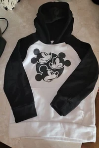 Childrens Mickey Mouse Sweatshirt Size 6 Black And White Fleece Inside.  - Picture 1 of 2