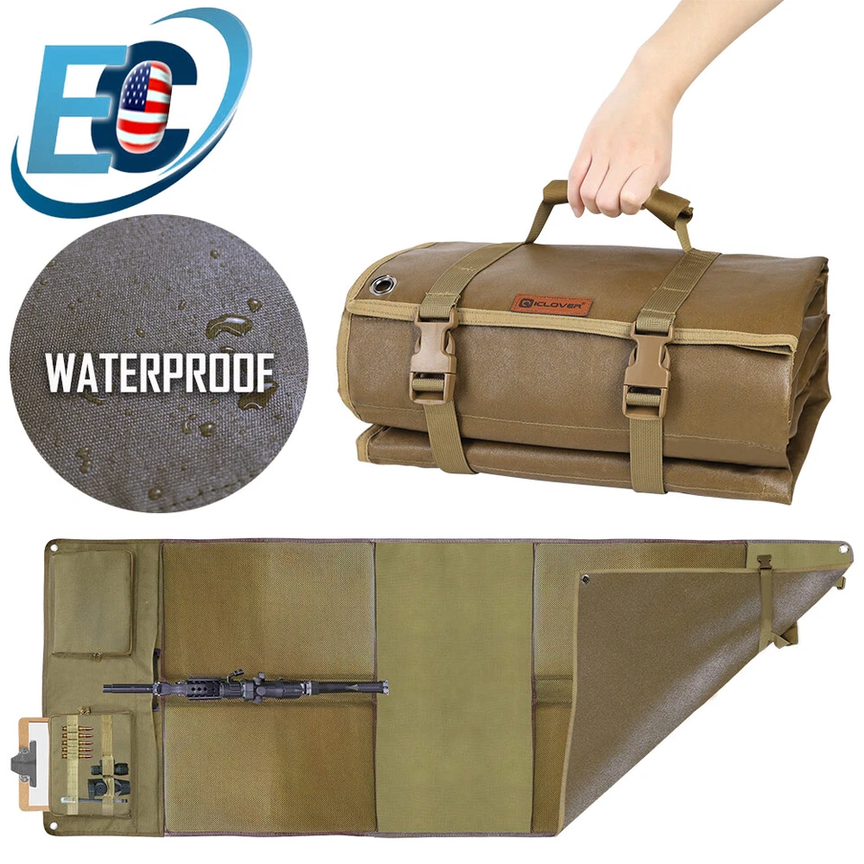 Alfombra de tiro táctica enrollable impermeable antideslizante propensa tiradores manta acolchada Foto 1 de 4