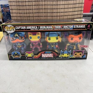 Funko Pop! Marvel Captain America , Thor, Iron Man 4 pack (Target Exc) Figures - Picture 1 of 11