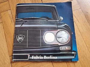 Lancia Fulvia Berlina Presentation Catalog & Technical Characteristics. - Picture 1 of 7