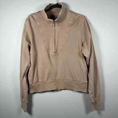 BlankNYC Sudadera Pullover Medio Tostado Media Cremallera con Bolsillos Foto 1 de 4