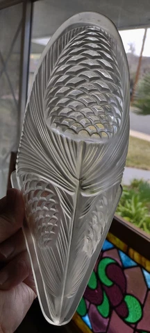 Frosted Glass SLIP SHADE For Wall Sconce Antique Art Deco Unique Only 1 Avail.VG Cover