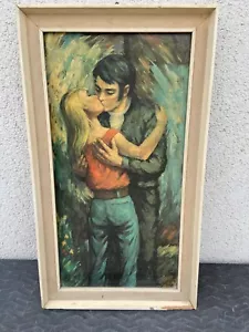 DDR Kunstdruck Bild Druck Hans Hegner „Erste Liebe “ Kunst 70iger Jahre - Bild 1 von 10