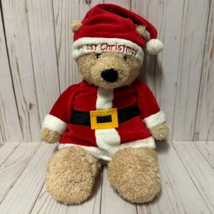 Gund Mein erster Weihnachtsbär Plüsch Weihnachten Urlaub Weihnachtsmann 13 Zoll - Bild 1 von 10