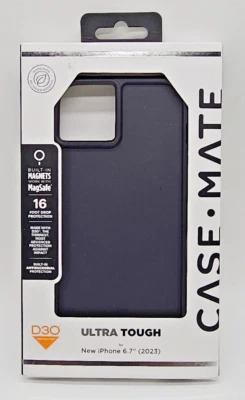 Case-Mate Ultra Tough iPhone 15 Plus 6.7’’ Black [16ft D3O Impact Protect] 2023 - Image 1 of 4