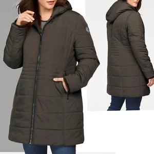 warme Marken Winterjacke HOCHWERTIG Gr.38/40 JACKE PARKA Mantel khaki m. Kapuze - Bild 1 von 9