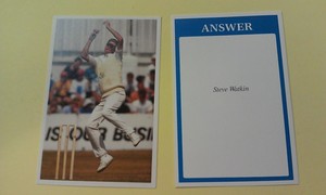 Steve Watkin Cricketer Cricket Player Question of Sports QS Oddball WOW
