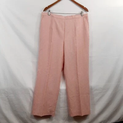 Alfred Dunner Ankle Pants Women Size 18 Apricot Pull On NWT - Image 1 of 4