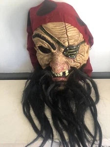 Fun World Vinyl Mask Captain Jack Pirate Easter Unlimited - Picture 1 of 7