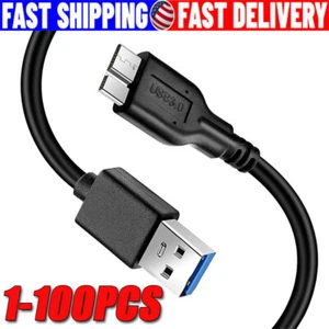 Micro USB 3.0 Cable High Speed Data SYNC For HDD External Hard Drive LOT - Picture 1 of 14