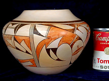 Large Joy Navasie Frog Woman Hopi Native American Pottery Bowl Vase Early Years
