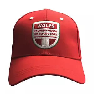 Wales Rugby World Cup Cap Adjustable Adult Red Hat - New - Picture 1 of 3