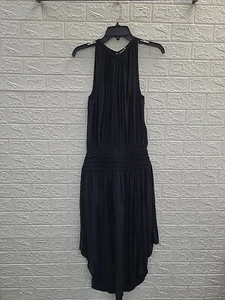 New Ramy Brook LLC Audrey Sleeveless Smocked Midi Black Dress Size Medium - Picture 1 of 4