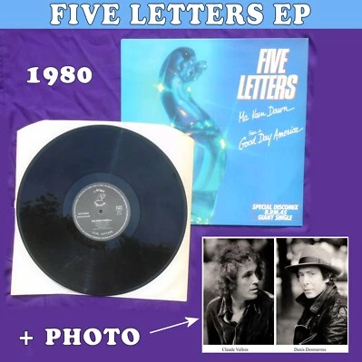 FIVE LETTERS EP "Ma Keen Dawn" 1980 French Import 2 Easy Listening Songs - NEW - Image 1 of 4