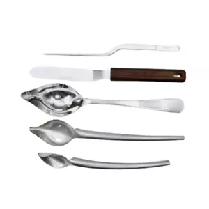 Pro Chef Plating Kit TWEEZERS Tongs Stainless Steel Spoon Spatula Offset Set - Picture 1 of 4