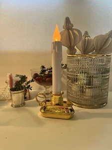 GE Staybright 9,5" glänzend gold flackernde Fensterkerze 5 batteriebetrieben - Bild 1 von 18